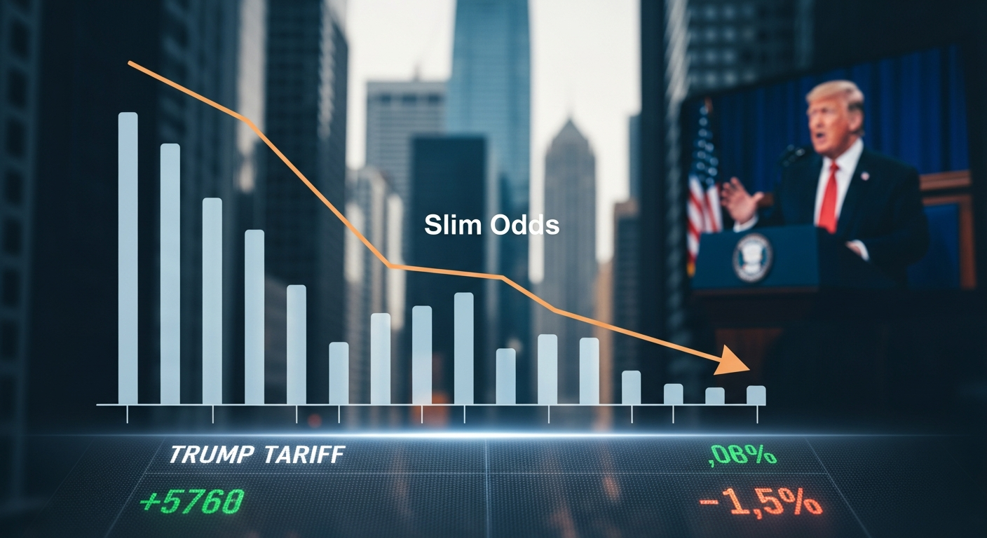 Prediction Markets: Slim Odds for Trump Tariff Win