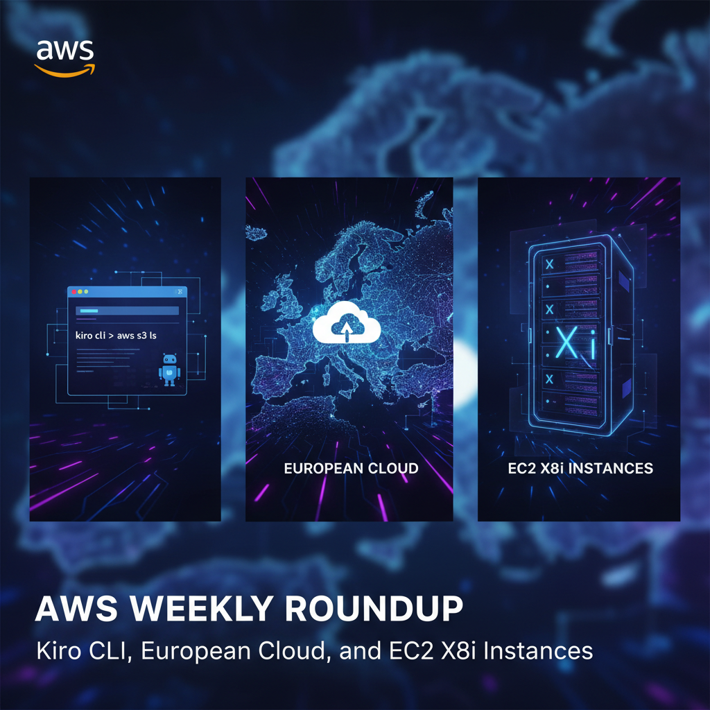 AWS Weekly Roundup: Kiro CLI, European Cloud, & EC2 X8i