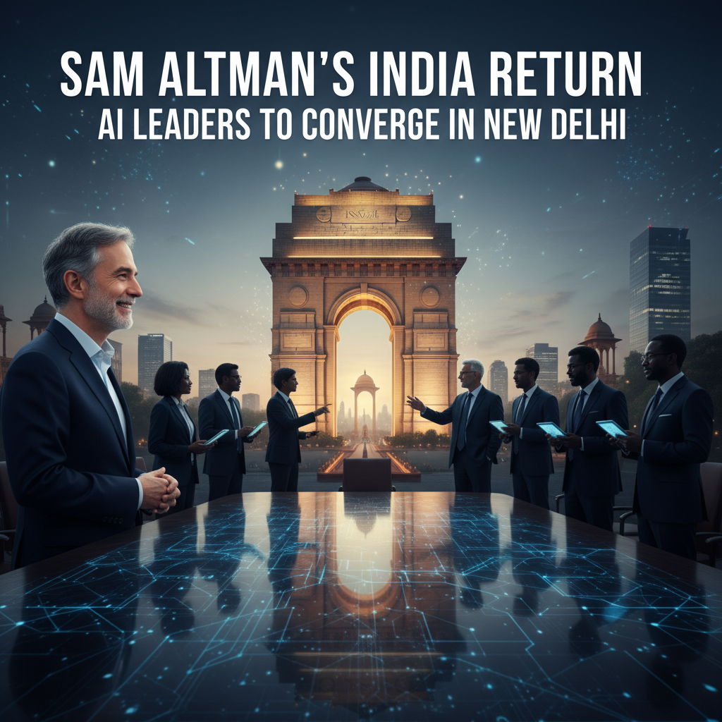 Sam Altman Returns to India for AI Summit in New Delhi