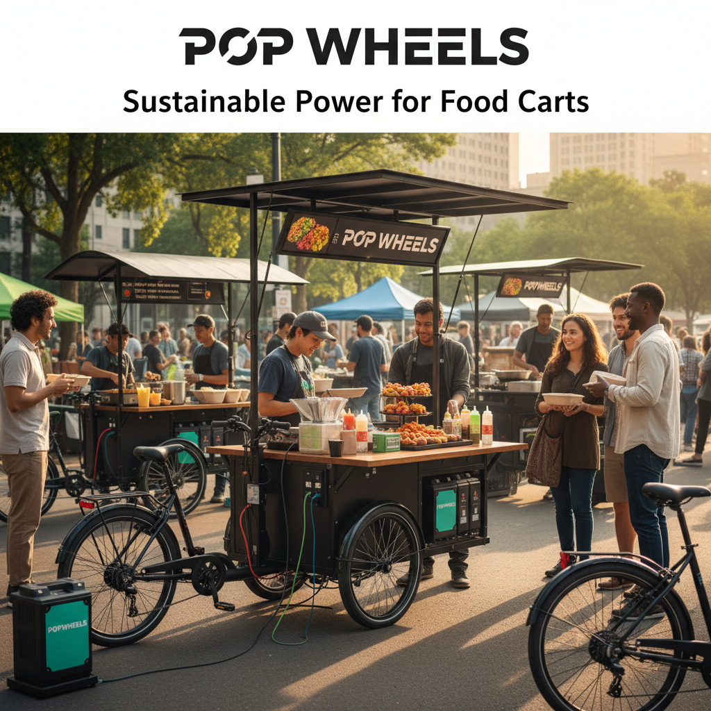 PopWheels Powers Food Carts: Sustainable E-Bike Battery Swap