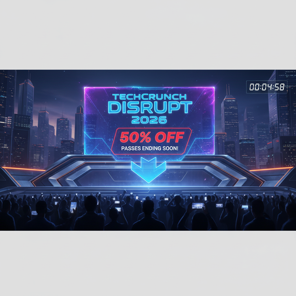 TechCrunch Disrupt 2026: 50% Off Passes Ending Soon!