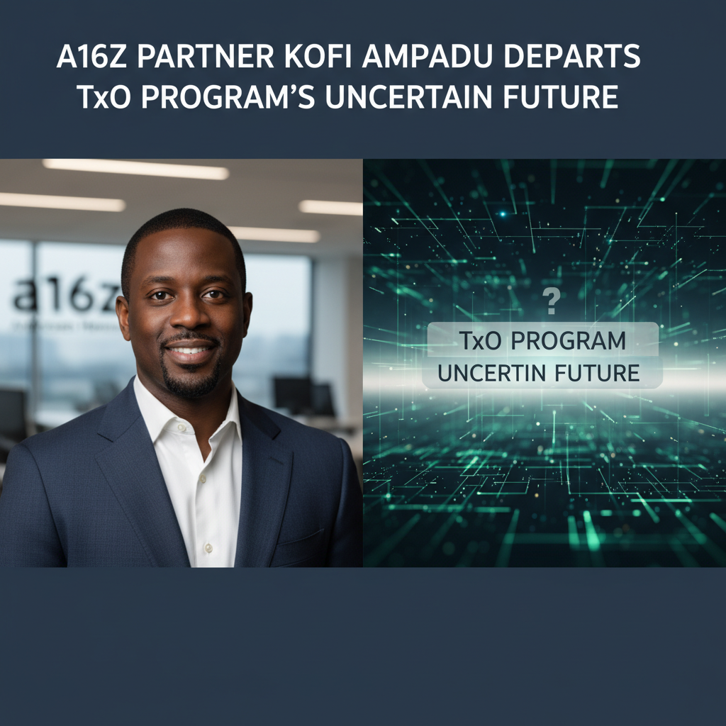 a16z Partner Kofi Ampadu Departs Amid TxO Program Uncertainty