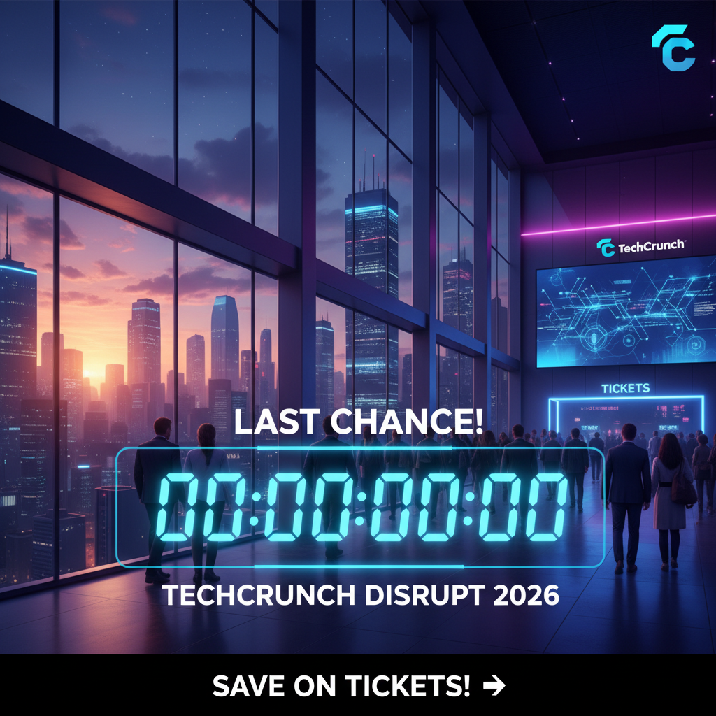 Last Chance: Save on TechCrunch Disrupt 2026 Tickets!