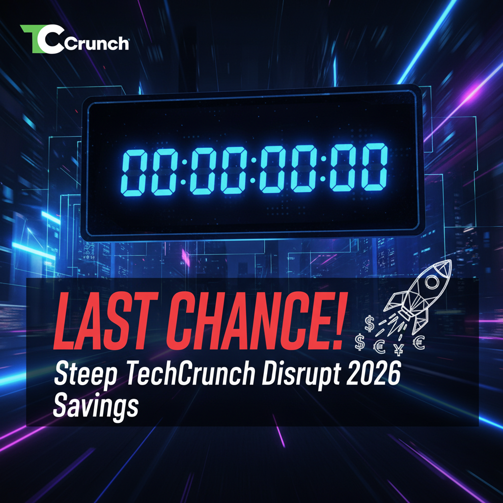 TechCrunch Disrupt 2026: Last Chance for Early Bird Savings!