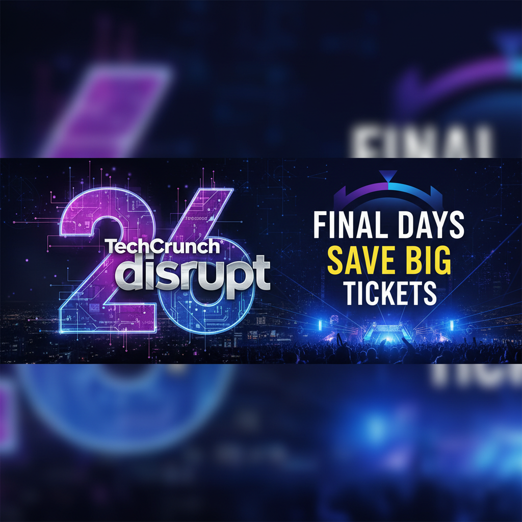 Last Chance: Save on TechCrunch Disrupt 2026 Tickets!