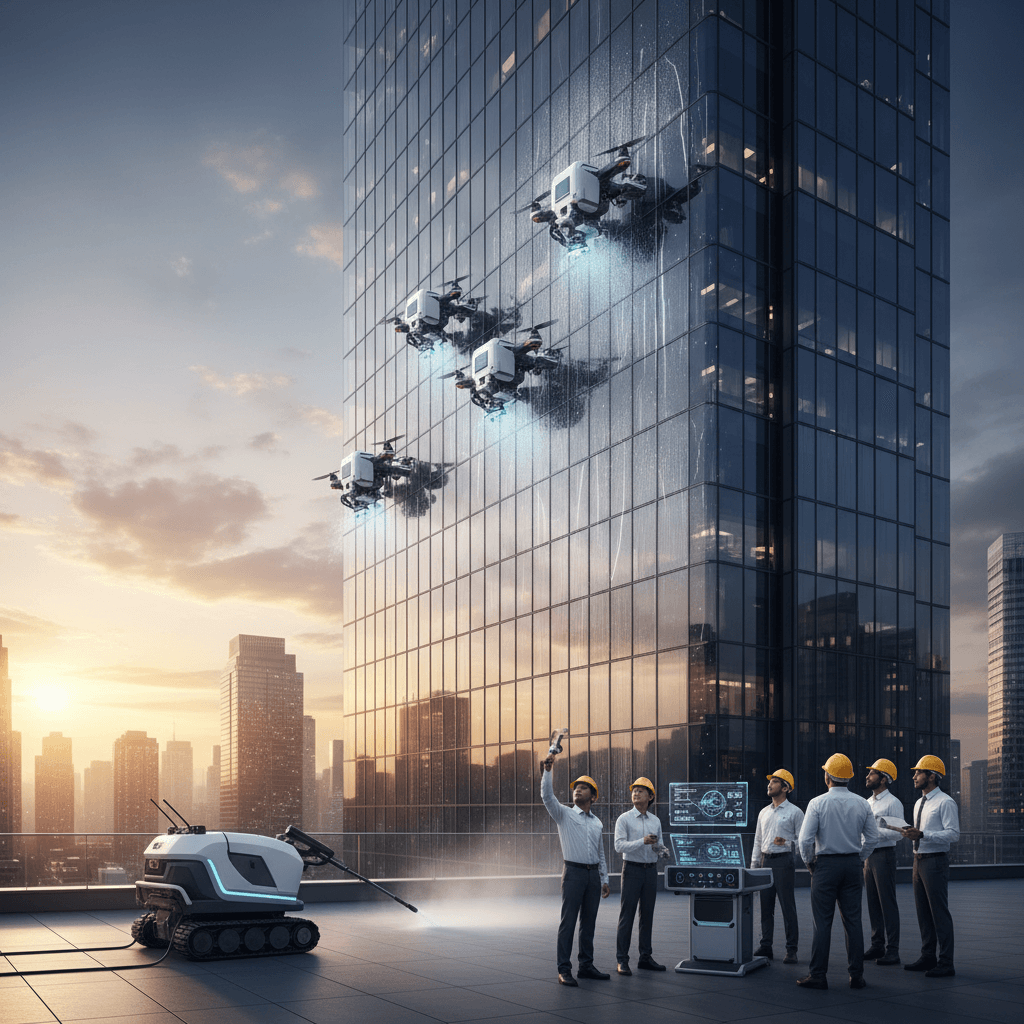 Lucid Bots Raises $20M for Window-Washing Drones