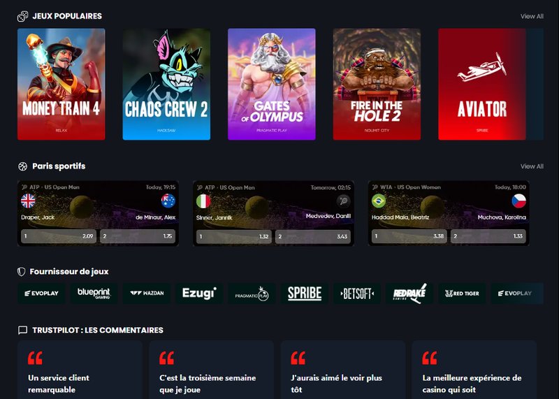 Casino en argent reel, jeu en argent réel canada